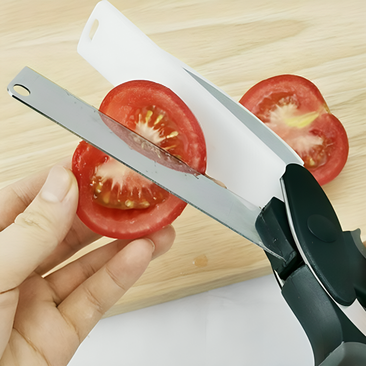 2-in-1 Knife Cutting Board Scissors